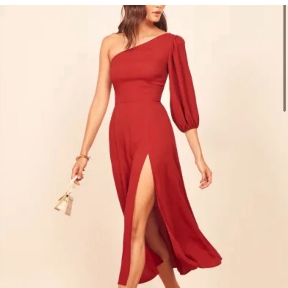 Reformation red dress